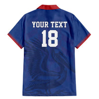 Custom Sint Maarten Football Blue Version Family Matching Mermaid Dress and Hawaiian Shirt Go Champion