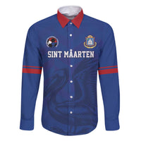 Custom Sint Maarten Football Blue Version Family Matching Mermaid Dress and Hawaiian Shirt Go Champion