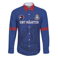 Custom Sint Maarten Football Blue Version Family Matching Puletasi and Hawaiian Shirt Go Champion