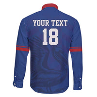 Custom Sint Maarten Football Blue Version Family Matching Puletasi and Hawaiian Shirt Go Champion