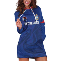 Custom Sint Maarten Football Blue Version Hoodie Dress Go Champion