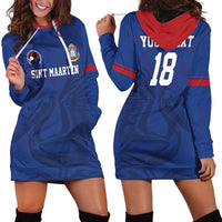 Custom Sint Maarten Football Blue Version Hoodie Dress Go Champion