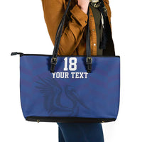 Custom Sint Maarten Football Blue Version Leather Tote Bag Go Champion