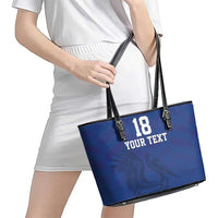 Custom Sint Maarten Football Blue Version Leather Tote Bag Go Champion