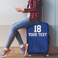 Custom Sint Maarten Football Blue Version Luggage Cover Go Champion