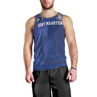 Custom Sint Maarten Football Blue Version Men Tank Top Go Champion