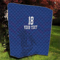 Custom Sint Maarten Football Blue Version Quilt Go Champion