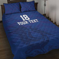 Custom Sint Maarten Football Blue Version Quilt Bed Set Go Champion