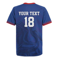 Custom Sint Maarten Football Blue Version Rugby Jersey Go Champion