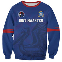 Custom Sint Maarten Football Blue Version Sweatshirt Go Champion