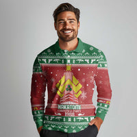 Nakatomi Christmas Party 1988 Long Sleeve Polo Shirt Christmas Funny - Wonder Print Shop