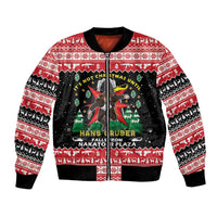 Nakatomi Plaza Christmas Bomber Jacket Hans Gruber Party 1988 - Wonder Print Shop