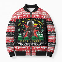 Nakatomi Plaza Christmas Bomber Puffer Jacket Hans Gruber Party 1988 - Wonder Print Shop