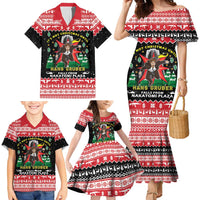 Nakatomi Plaza Christmas Family Matching Mermaid Dress and Hawaiian Shirt Hans Gruber Party 1988 - Wonder Print Shop