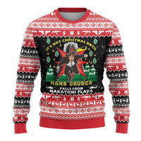 Nakatomi Plaza Christmas Ugly Christmas Sweater Hans Gruber Party 1988 - Wonder Print Shop