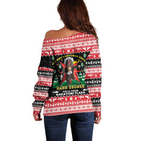 Nakatomi Plaza Christmas Off Shoulder Sweater Hans Gruber Party 1988 - Wonder Print Shop