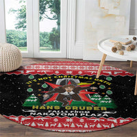 Nakatomi Plaza Christmas Round Carpet Hans Gruber Party 1988 - Wonder Print Shop