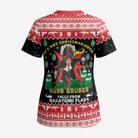 Nakatomi Plaza Christmas Scrub Top Hans Gruber Party 1988 - Wonder Print Shop