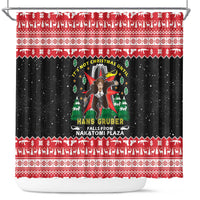 Nakatomi Plaza Christmas Shower Curtain Hans Gruber Party 1988 - Wonder Print Shop