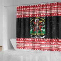 Nakatomi Plaza Christmas Shower Curtain Hans Gruber Party 1988 - Wonder Print Shop