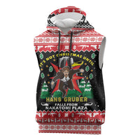 Nakatomi Plaza Christmas Sleeveless Hoodie Hans Gruber Party 1988 - Wonder Print Shop