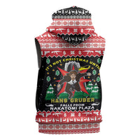 Nakatomi Plaza Christmas Sleeveless Zip Hoodie Hans Gruber Party 1988 - Wonder Print Shop
