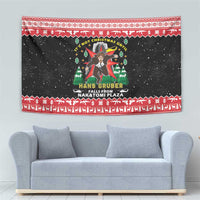 Nakatomi Plaza Christmas Tapestry Hans Gruber Party 1988 - Wonder Print Shop
