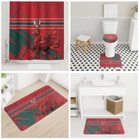 Wales Football Red Dragon Bathroom Set Welsh National Team Spirit