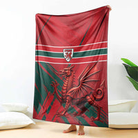 Wales Football Red Dragon Blanket Welsh National Team Spirit