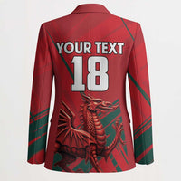 Wales Football Red Dragon Custom Blazer Welsh National Team Spirit