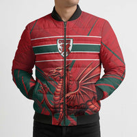 Wales Football Red Dragon Custom Bomber Puffer Jacket Welsh National Team Spirit