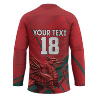 Wales Football Red Dragon Custom Hockey Jersey Welsh National Team Spirit