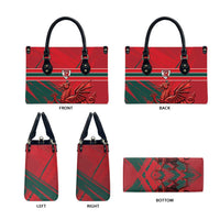 Wales Football Red Dragon Leather Bag Welsh National Team Spirit