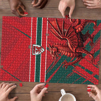 Wales Football Red Dragon Puzzle Welsh National Team Spirit
