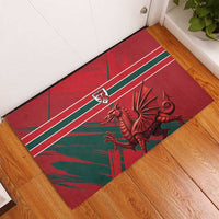 Wales Football Red Dragon Rubber Doormat Welsh National Team Spirit