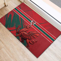 Wales Football Red Dragon Rubber Doormat Welsh National Team Spirit