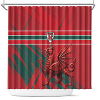 Wales Football Red Dragon Shower Curtain Welsh National Team Spirit
