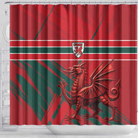 Wales Football Red Dragon Shower Curtain Welsh National Team Spirit