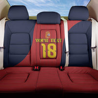 Custom Spain Football Back Car Seat Cover La Roja National Pride