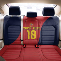 Custom Spain Football Back Car Seat Cover La Roja National Pride
