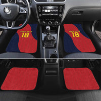 Custom Spain Football Car Mats La Roja National Pride
