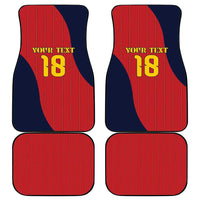 Custom Spain Football Car Mats La Roja National Pride