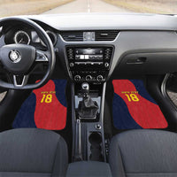Custom Spain Football Car Mats La Roja National Pride