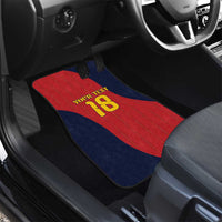 Custom Spain Football Car Mats La Roja National Pride