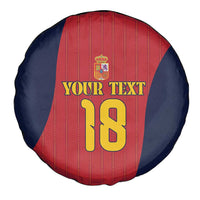 Custom Spain Football Spare Tire Cover La Roja National Pride