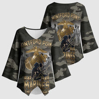 Montford Point Marines 1942-1949 Kimono Sleeve Blouse The Right to Fight Legacy Tribute