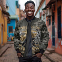 Montford Point Marines 1942-1949 Sleeve Zip Bomber Jacket The Right to Fight Legacy Tribute