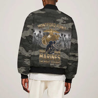 Montford Point Marines 1942-1949 Sleeve Zip Bomber Jacket The Right to Fight Legacy Tribute