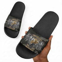 Montford Point Marines 1942-1949 Slide Sandals The Right to Fight Legacy Tribute