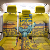Ukraine Monument Independence Day Back Car Seat Cover Glory to Ukraine!